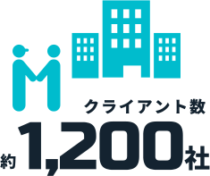 クライアント数約1200社